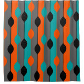 Modernes Spooning Duschvorhang (Vorderseite)