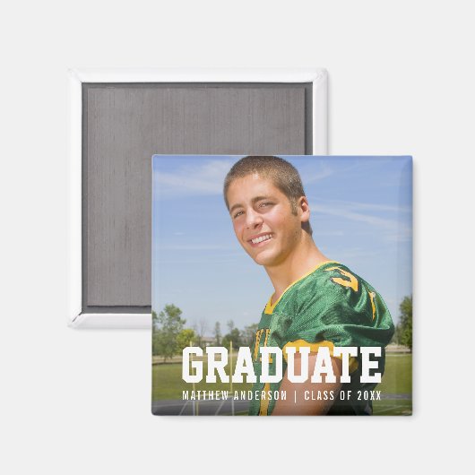 Modernes Sportaktivitäts-Abschluss Ankündigung Fot Magnet (Vorderseite/Rückseite)