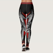 Modernes Sportdesign mit Ihrem Namen Leggings (Rückseite)