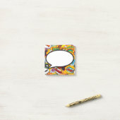 Modernes Sprechblase Funny Comic Book Post-it Klebezettel (Auf Schreibtisch)