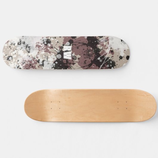 Modernes Spritzer personalisiert Skateboard (Horizontal)