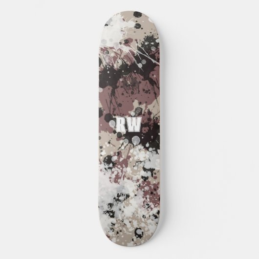 Modernes Spritzer personalisiert Skateboard (Vorderseite)