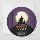 Modernes Spuk House Halloween-Party Einladung (Vorderseite)
