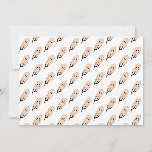 Modernes Spuk Housewarming Doodle Party Einladung (Rückseite)