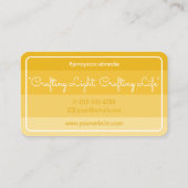 Modernes Square Border Pastel Rainbow Ombre Honey Visitenkarte (Rückseite)