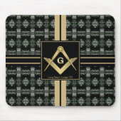 Modernes Square & Compass Masonic Mousepad (Vorne)