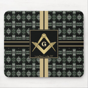 Modernes Square & Compass Masonic Mousepad