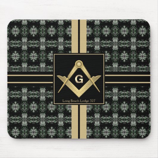 Modernes Square & Compass Masonic Mousepad (Vorne)