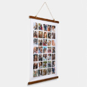 Modernes Square Foto Collage Hangband Wandteppich Mit Holzrahmen (Gewinkelt)