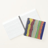 Modernes Squiggles 3 Notebook Notizblock (Innenseite)