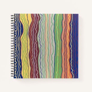 Modernes Squiggles 3 Notebook Notizblock