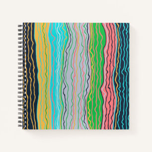 Modernes Squiggles-Notebook Notizblock