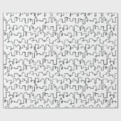 Modernes Stadtbild Geschenkpapier (Flach)