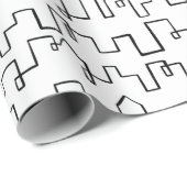 Modernes Stadtbild Geschenkpapier (Rolleneckpunkt)