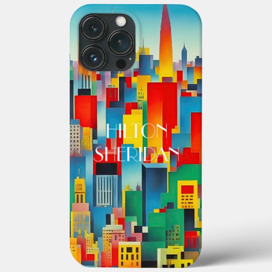 Modernes Stadtbild Skyline Case-Mate iPhone Hülle (Rückseite)