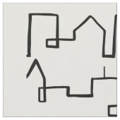 Modernes Stadtbild Stoff (Nahaufnahme)