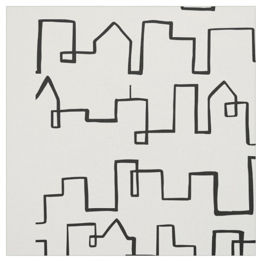 Modernes Stadtbild Stoff (Muster)