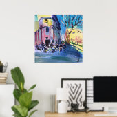 Modernes Stadtcafé Poster (Heimbüro)