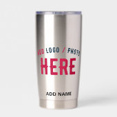 MODERNES STAHL MIT STYLISCH-MODERNER STAHL THERMOBECHER (Rückseite)