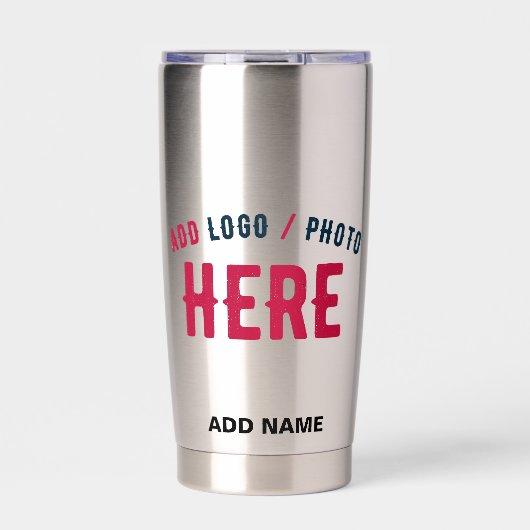 MODERNES STAHL MIT STYLISCH-MODERNER STAHL THERMOBECHER (Vorderseite)