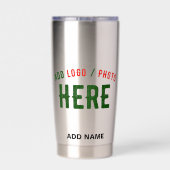 MODERNES STAHL MIT STYLISCH-MODERNER STAHL THERMOBECHER (Rückseite)