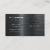 Modernes Stahlbau-Unternehmen Visitenkarte (Rückseite)