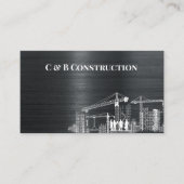 Modernes Stahlbau-Unternehmen Visitenkarte (Vorderseite)