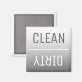 Modernes Stahlmagazin Magnet (Vorderseite/Rückseite)