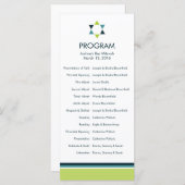 Modernes Star Bar Mitzvah Programm (Vorne/Hinten)