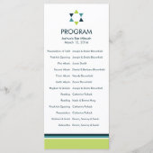 Modernes Star Bar Mitzvah Programm (Vorderseite)