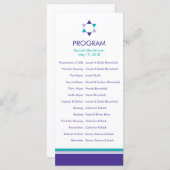 Modernes Star-Bat-Mitzvah-Programm Programm (Vorne/Hinten)