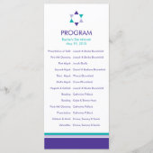 Modernes Star-Bat-Mitzvah-Programm Programm (Vorderseite)