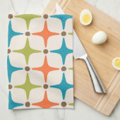 Modernes Star-Muster Mitte des Jahrhunderts Geschirrtuch (Viertel Falte)