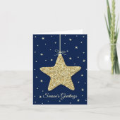 Modernes Star Ornament Weihnachten Foto (Vorderseite)