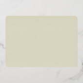 Modernes Starfish Beach Wedding Gold Folieneinladung (Rückseite)