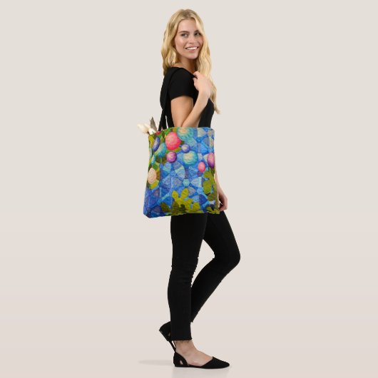 modernes Steppmuster Tasche (Am Model)