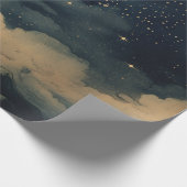 Modernes, sternes Nachtmuster Geschenkpapier (Ecke)