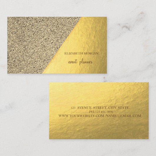 Modernes Stilgold, Marmor, geometrisch Visitenkarte (Vorne/Hinten)