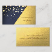 Modernes Stilgold,Punkte,geometrisch Visitenkarte (Vorne/Hinten)