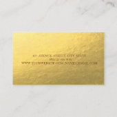 Modernes Stilgold,Punkte,geometrisch Visitenkarte (Rückseite)