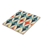 Modernes, stilisiertes geometrisches Muster Mitte Fliese (Seite)