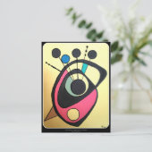 "Modernes Stillleben gelb" aus dem Mittelalter Postkarte (Stehend Vorderseite)