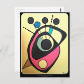 "Modernes Stillleben gelb" aus dem Mittelalter Postkarte (Vorne/Hinten)