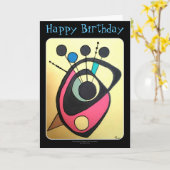 'Modernes Stillleben im Mittelalter gelb' auf eine Karte (Gelbe Blume)