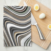 Modernes, stilvolles, Abstraktes Muster Geschirrtuch (Viertel Falte)