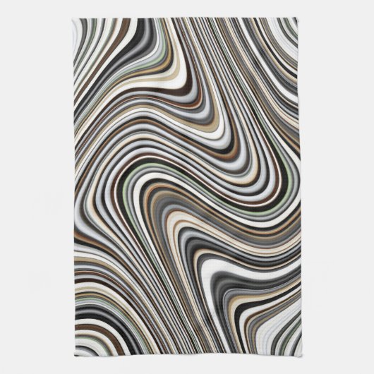 Modernes, stilvolles, Abstraktes Muster Geschirrtuch (Vertikal)