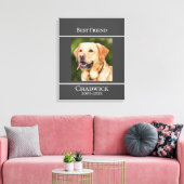 Modernes, stilvolles Add-on Foto Pet Memorial Post Leinwanddruck (Insitu (Wohnzimmer))