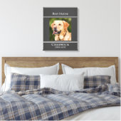 Modernes, stilvolles Add-on Foto Pet Memorial Post Leinwanddruck (Insitu (Schlafzimmer))