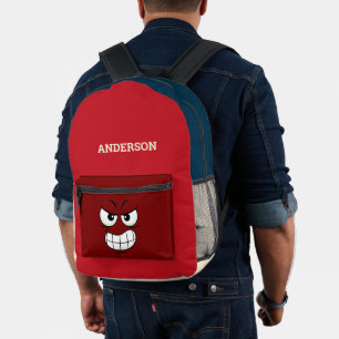 Modernes, stilvolles, angry Face Bedruckter Rucksack
