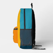 Modernes, stilvolles, angry Face Bedruckter Rucksack (Rechts)